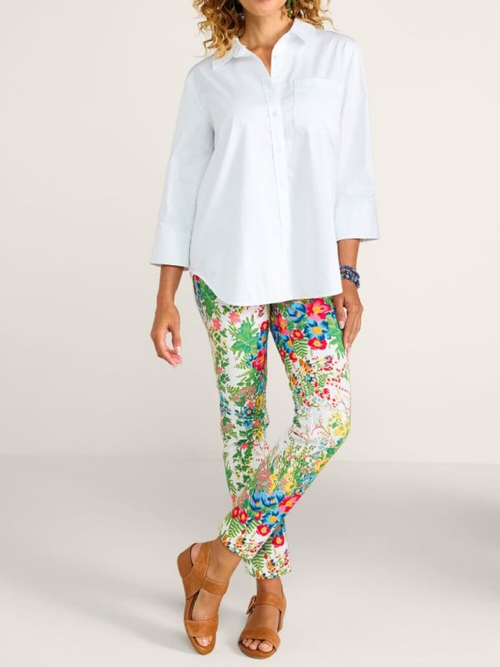 Soft Surroundings.Style: "In Bloom" ankle stretch pants Size 1X
